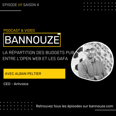 Logo de l'épisode #69 : Marché > La répartition des budgets pub entre l’open web et les GAFAM du podcast Bannouze : Le podcast du marketing digital !