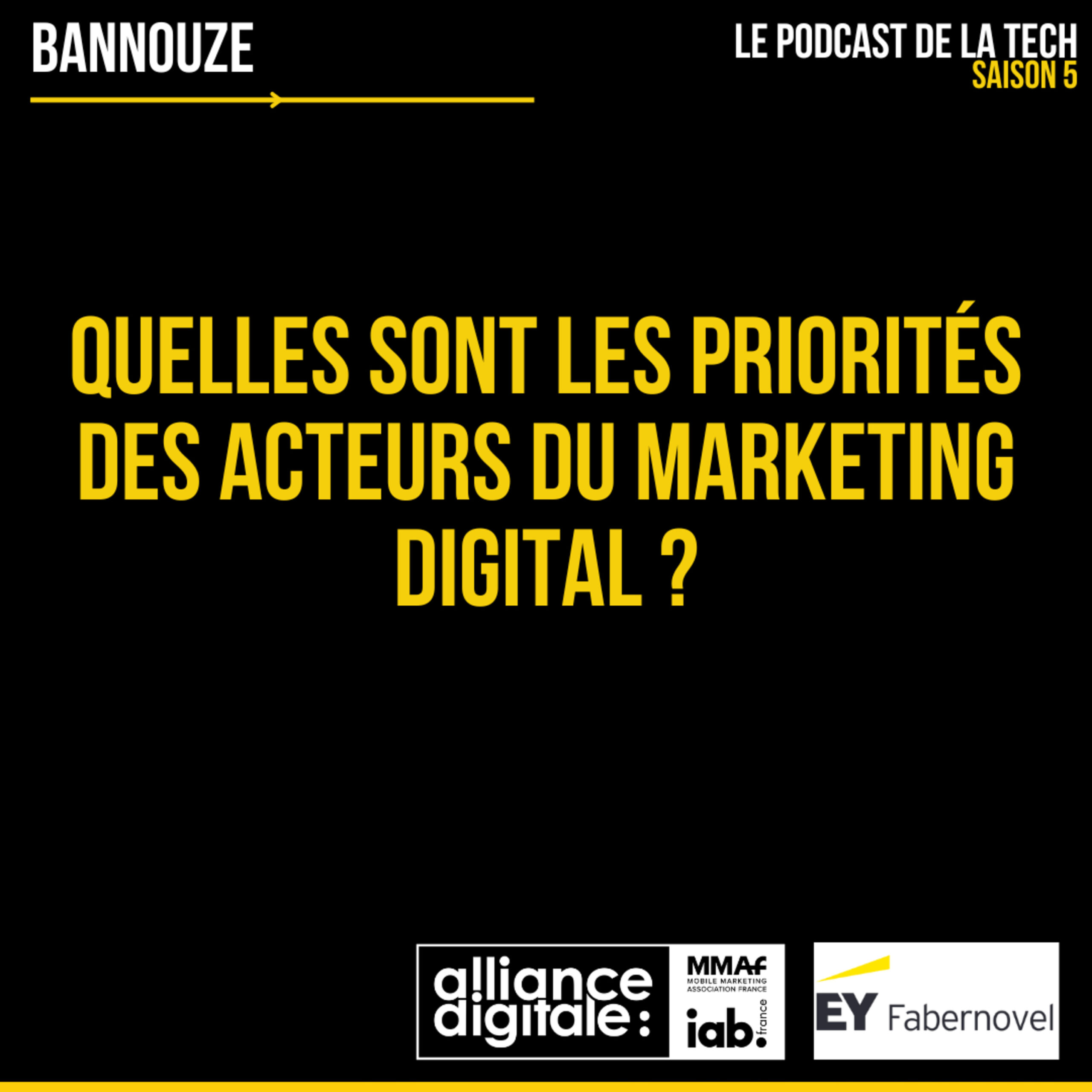Logo de l'épisode #96 > Marché >Quelles sont les priorités des acteurs du marketing digital ? du podcast Bannouze : Le podcast du marketing digital !